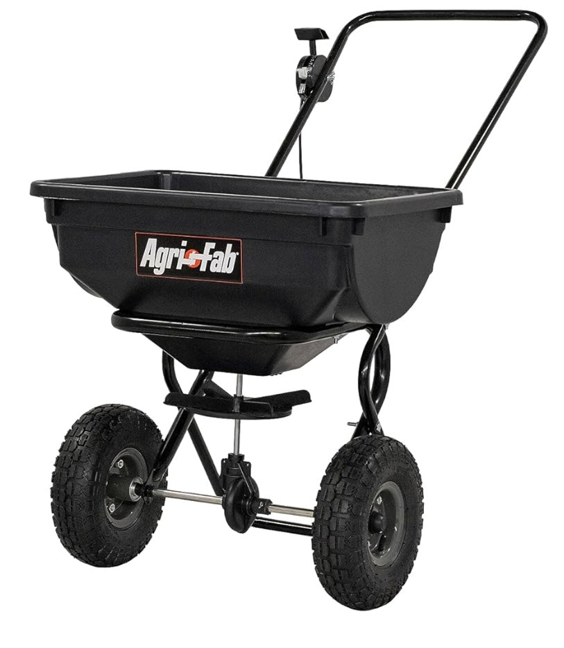 Agri Fab Broadcast Push Spreader w/ Rubber Tires 85 lb