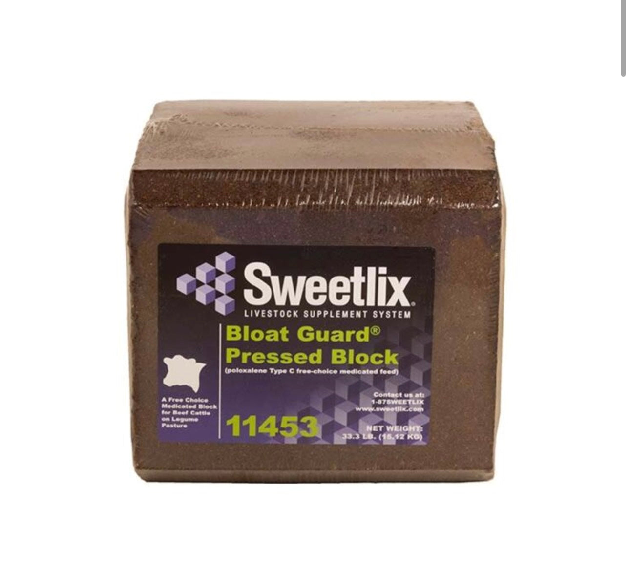 Bloat Block for Cattle 33 1/3 lb on