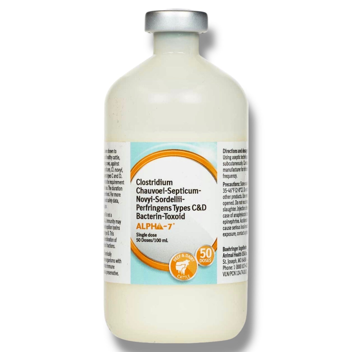 Alpha-7 Cattle Vaccine by Boehringer Ingelheim, 50 Dose