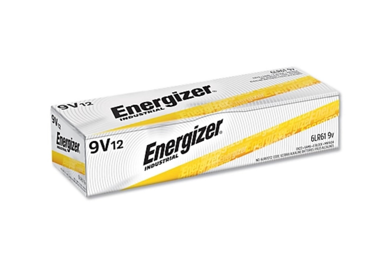 Battery Energizer Akaline 9V Industrial 12 pack