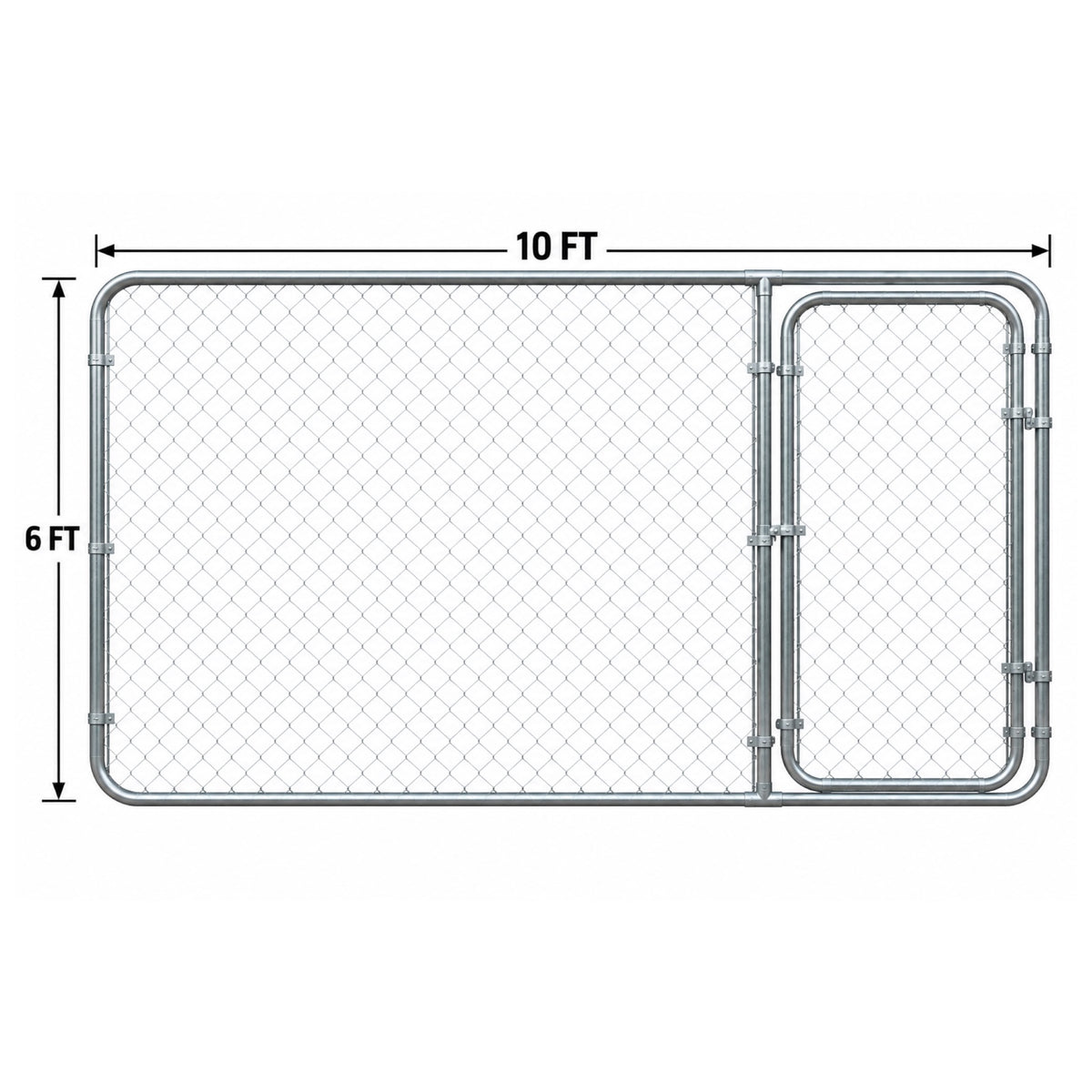 Dog Kennel Extra Panel w/ Door 10x10x6