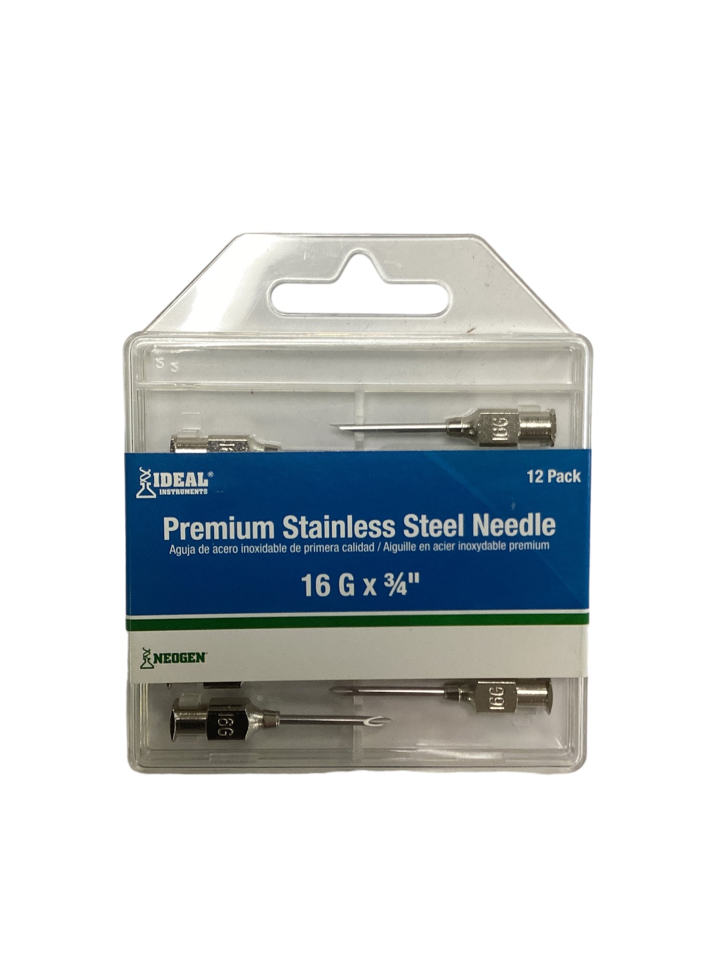Needle Stainless Steel 16 ga x 3/4 in