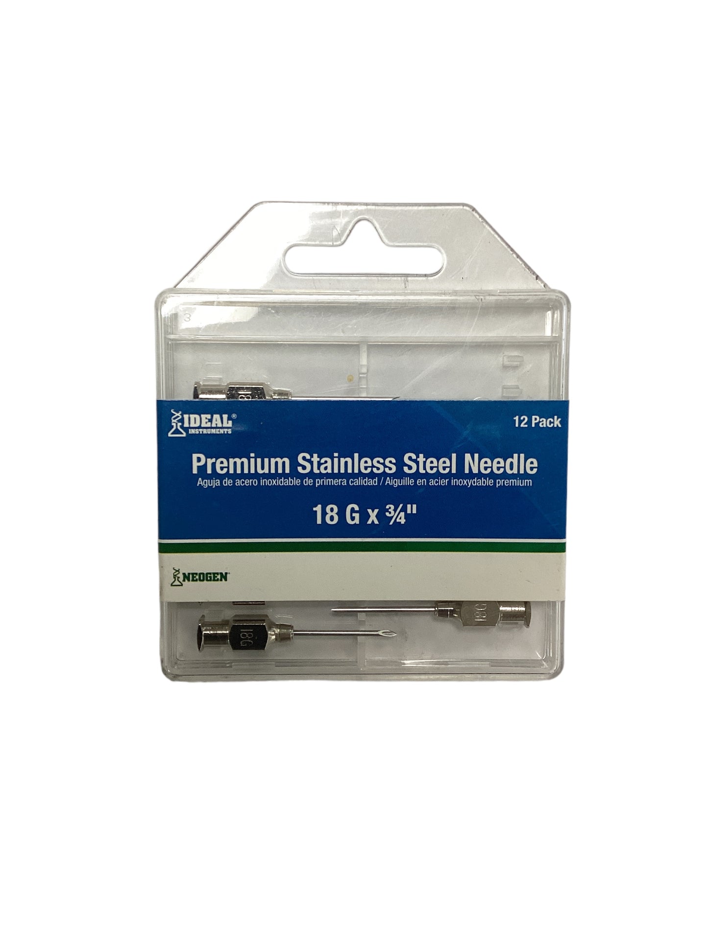 Needle Stainless Steel 18 ga x 3/4 in
