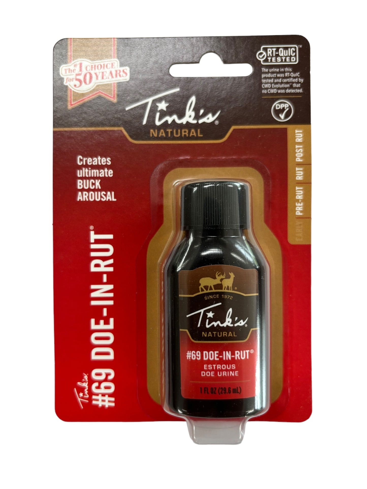 Tink's Hot Shot #69 Estrous Doe Urine 1 oz Squeeze Bottle