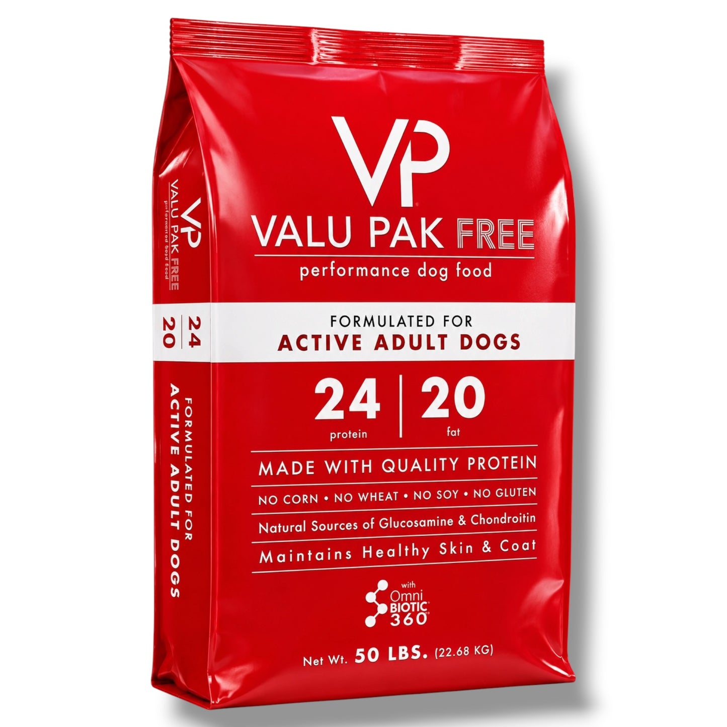 Valu-Pak 24-20 Performance Dog Food (Red Bag), 50-lbs