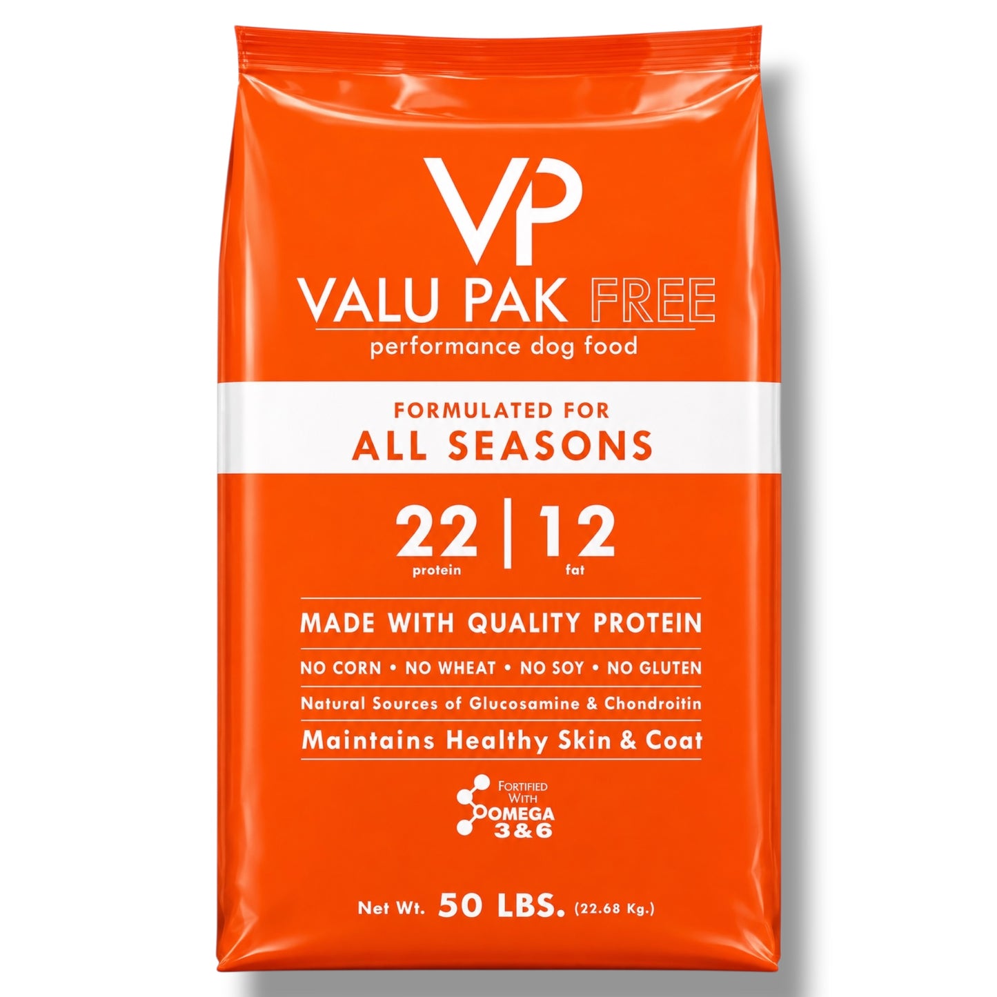 Valu-Pak 22-12 Corn Free Orange Bag 50 lb