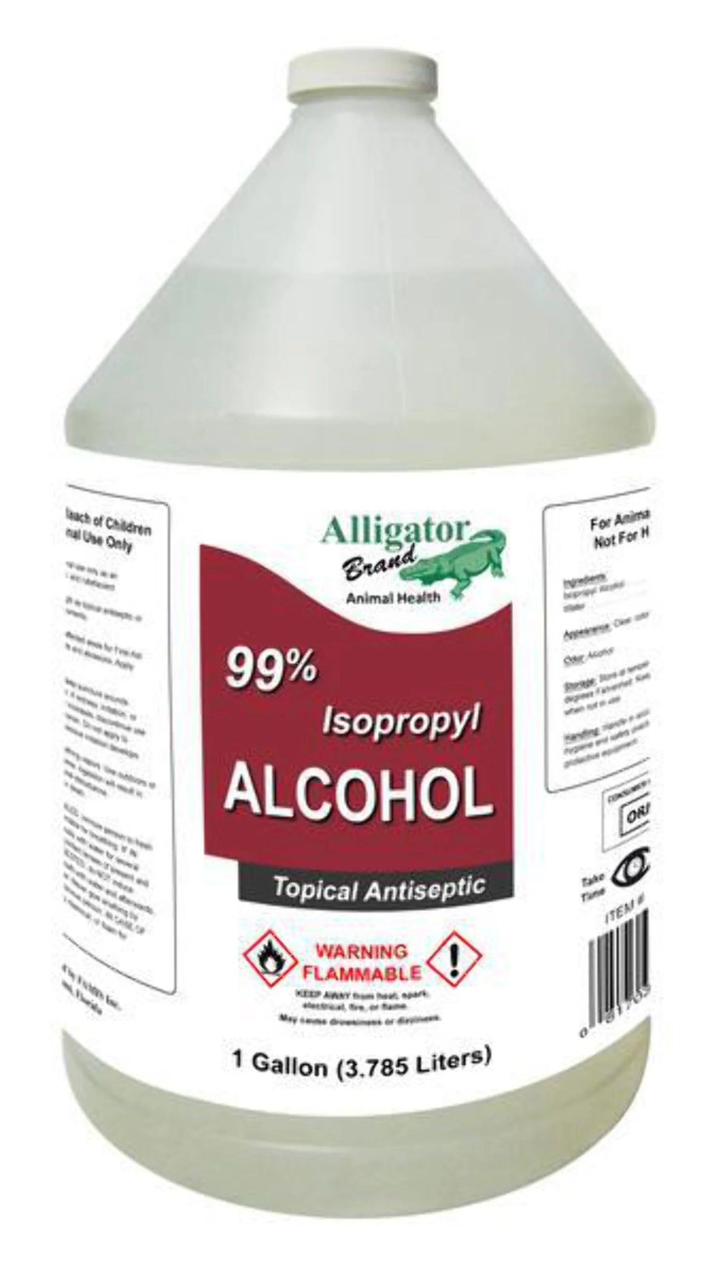 Alcohol Isopropyl 99% Topical Antiseptic 1 gallon