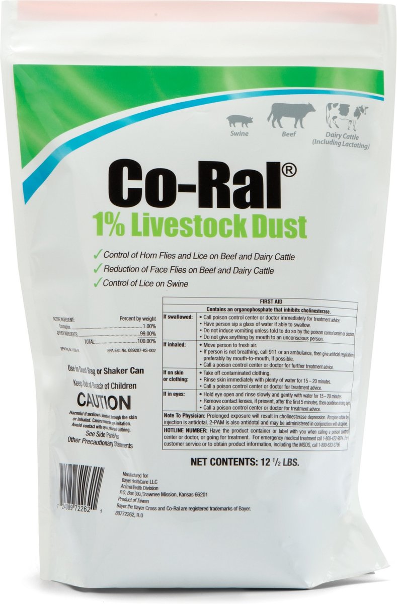 Co-Ral 1% Livestock Dust 12 1/2 lb