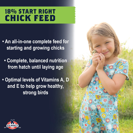 Chick Starter Grower 18% Non GMO Start Right All Natural 50lb