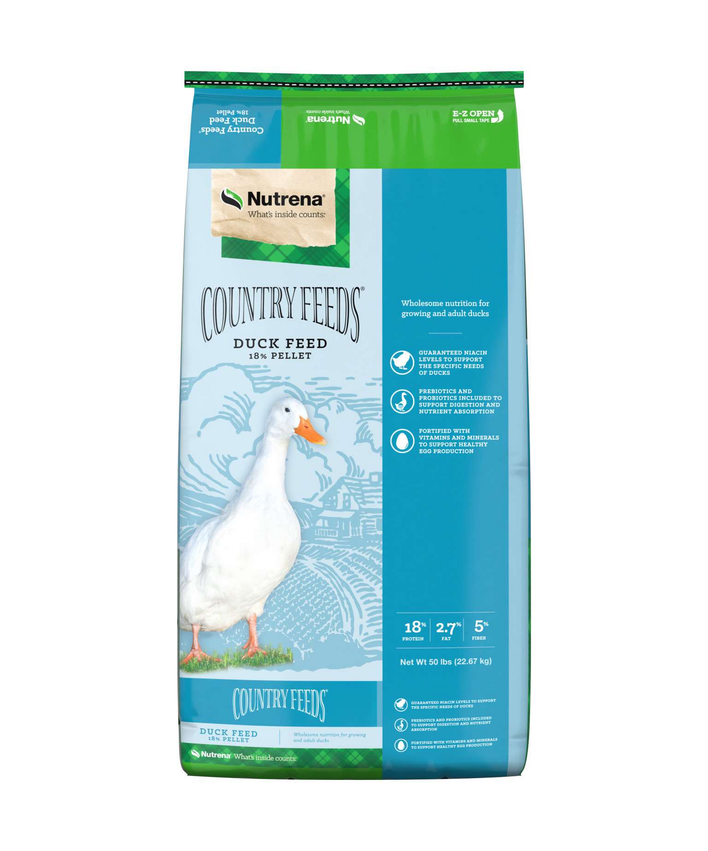 Nutrena Country Feeds Duck Pellets 50-lbs