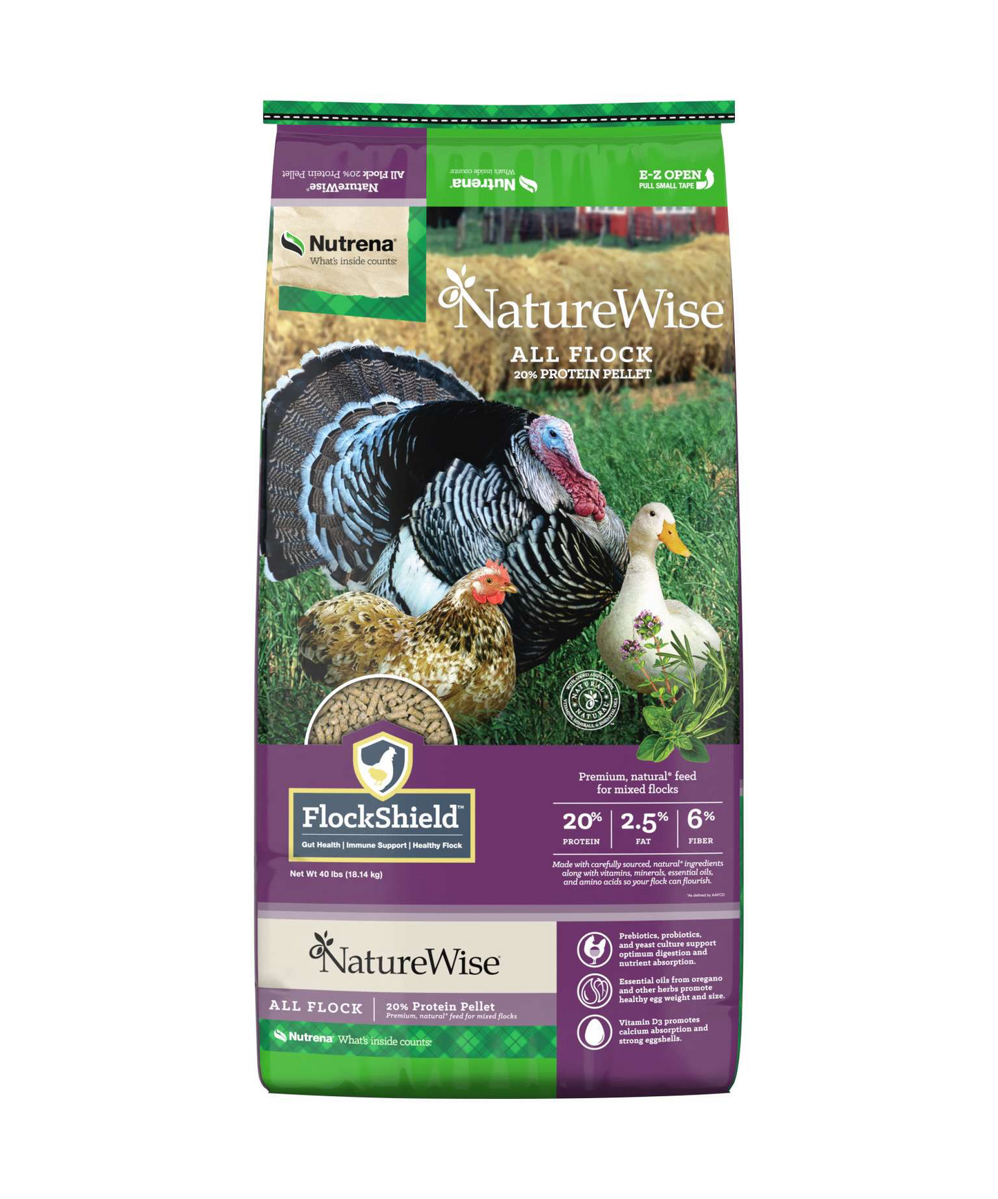 Nutrena Nature Wise All Flock Feed 40-lbs