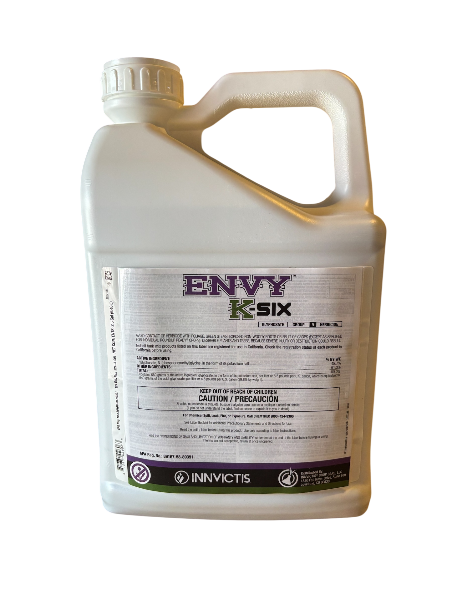 Envy K-Six (48.7% glyphosate) 2.5 Gallons
