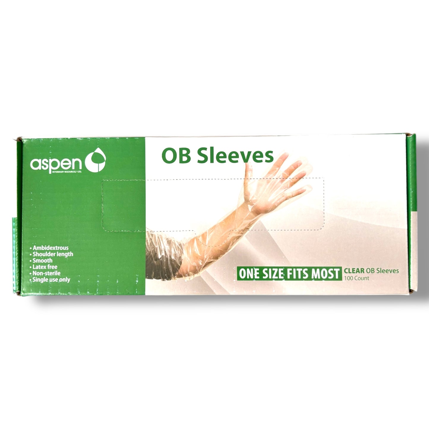 Aspen OB Clear Shoulder Sleeve 37.5"