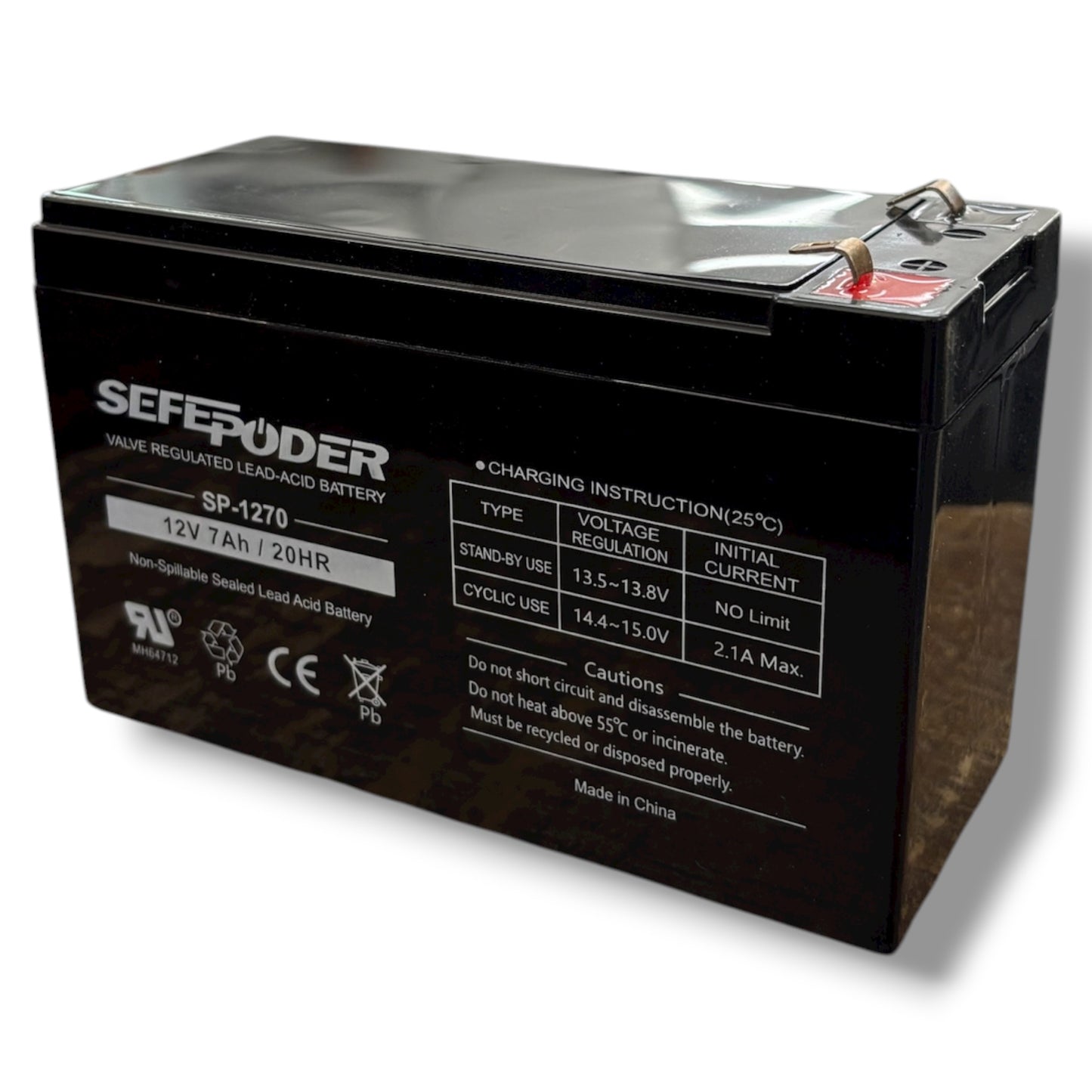 Sefepoder Battery 12V 7 AH Rechargeable Replacement Battery