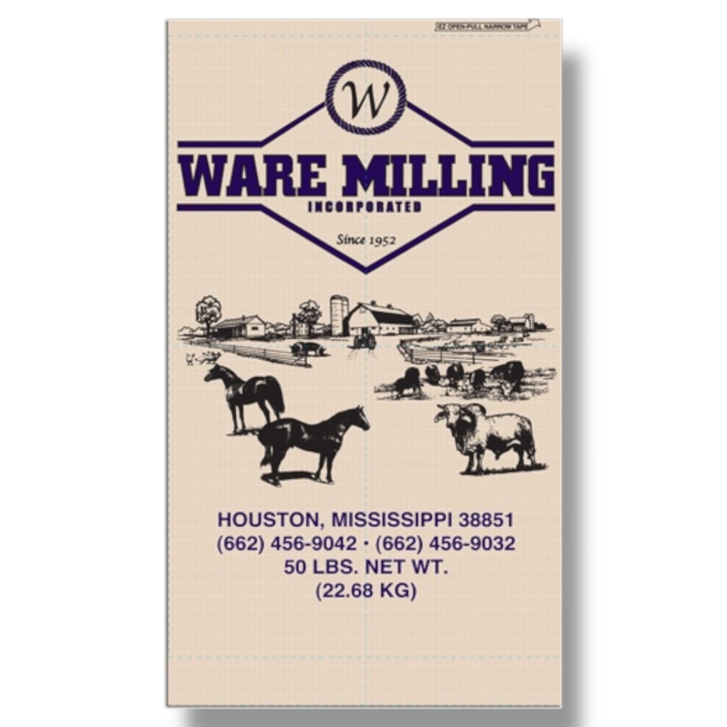 Ware Milling 12% Beef Grower 50 lbs