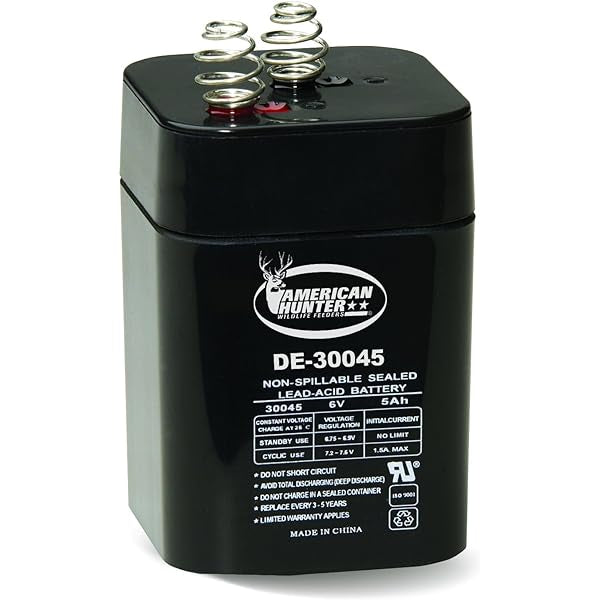 Battery 6 volt Spring Top for Wild Game Feeders