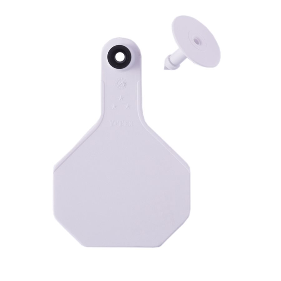 Y Tex Numbered 2 Piece Tags White