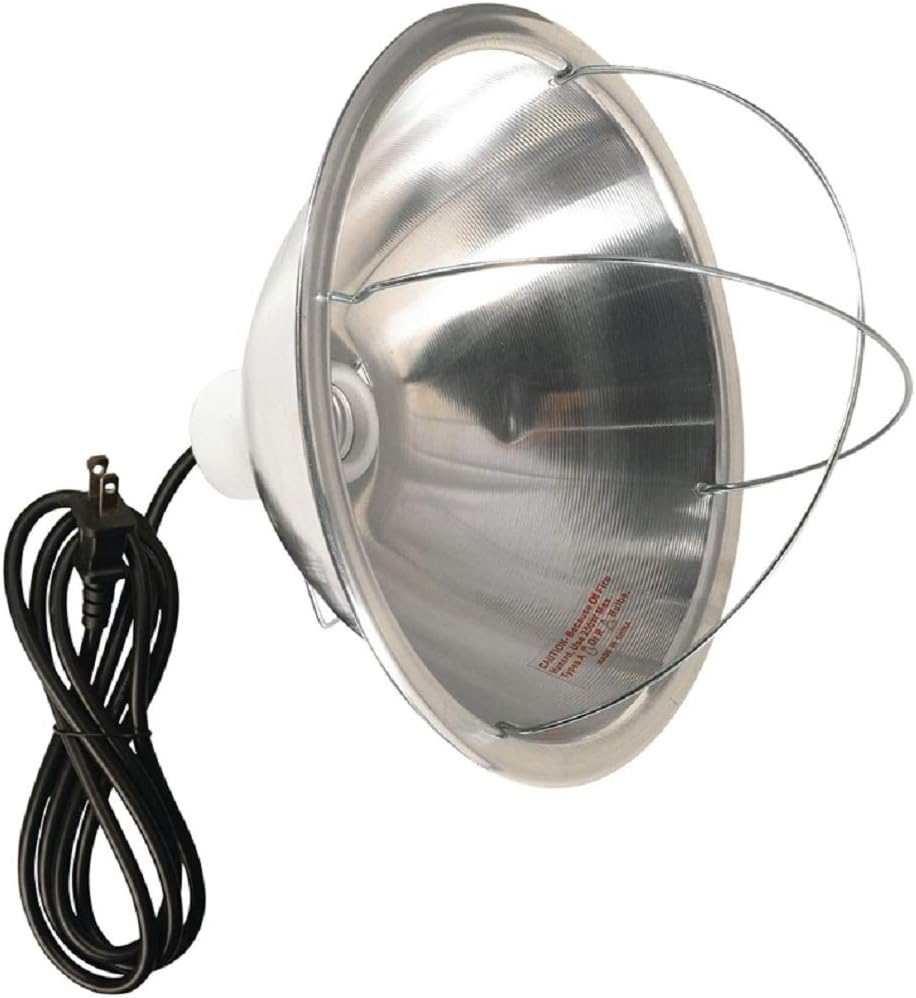 Brooder Lamp 10.5” Reflector with clamp