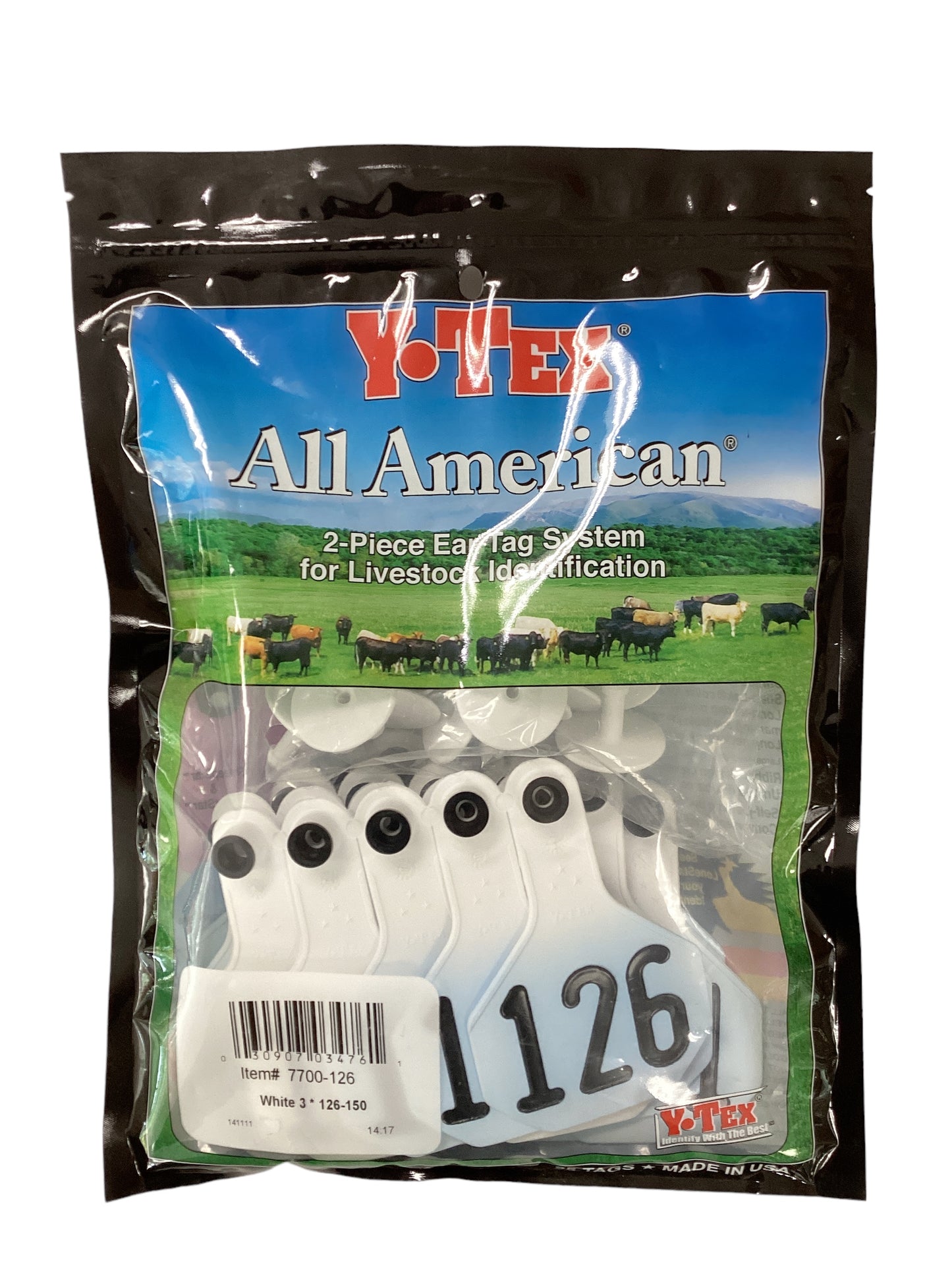 Y Tex Ear Tags White