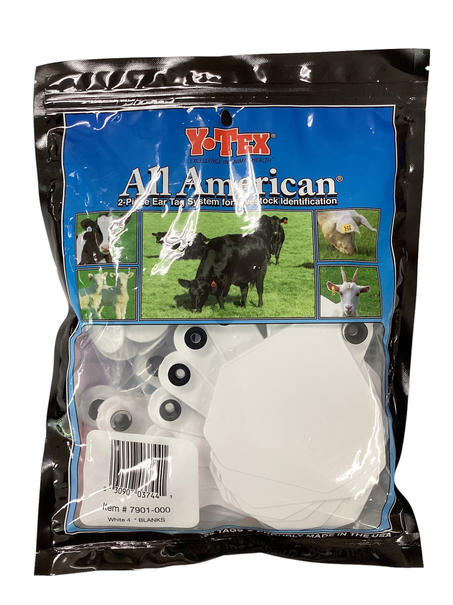 Y Tex Ear Tags White