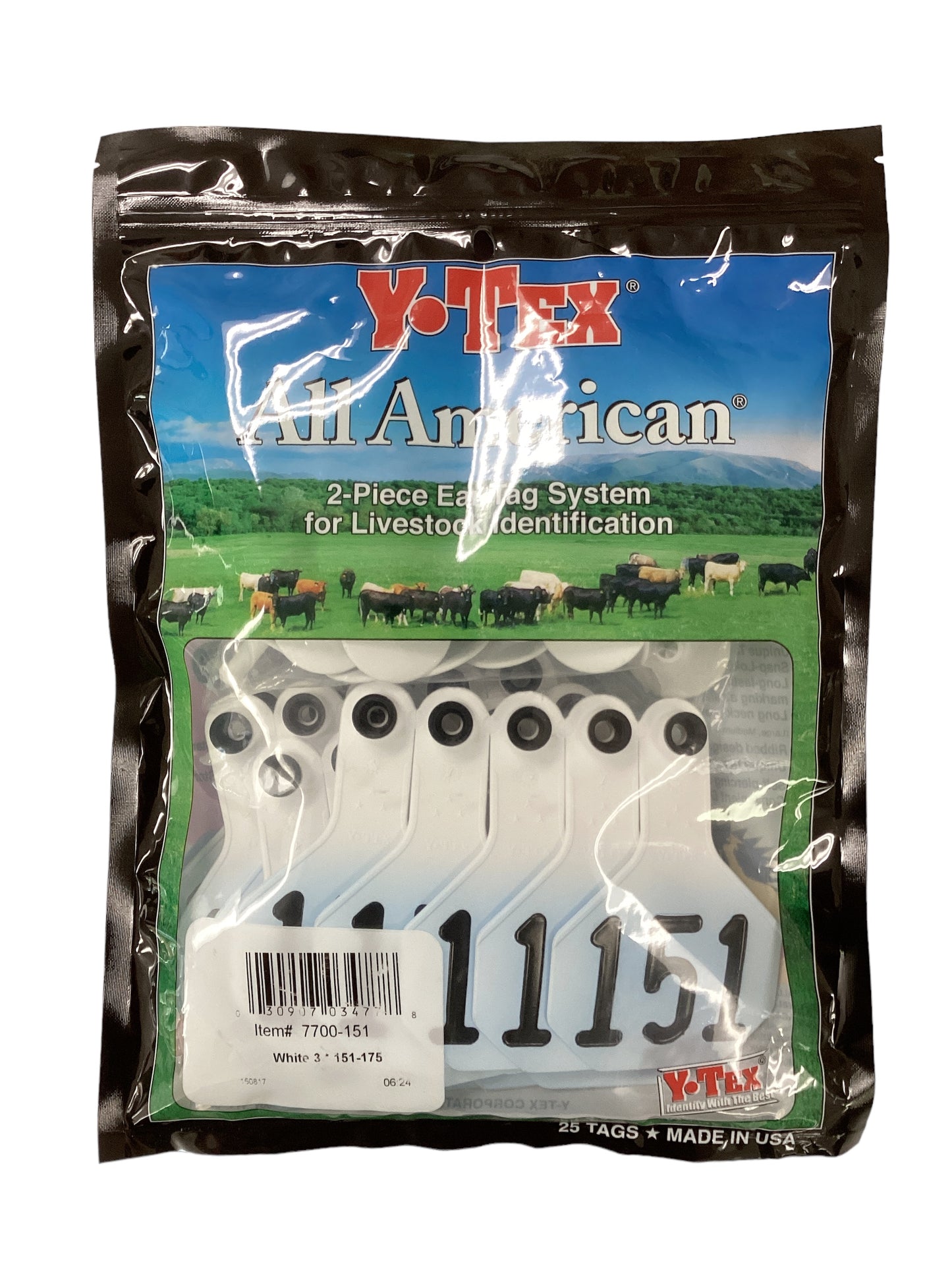 Y Tex Ear Tags White