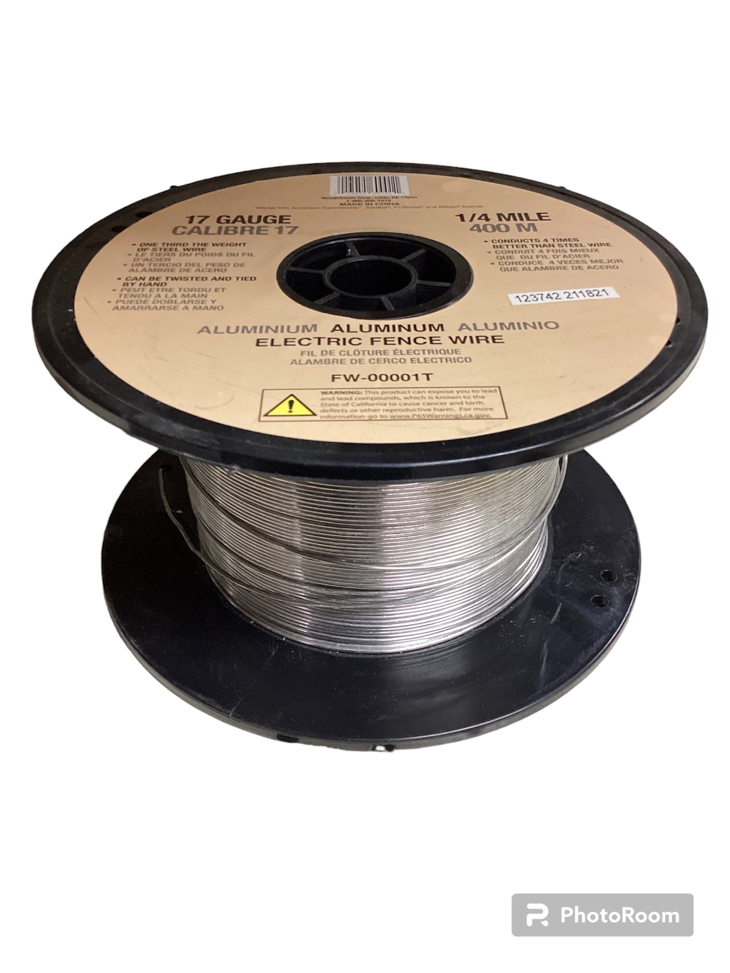 Electric Fence Wire Aluminum 17 ga 1/4 mile (1320 ft)