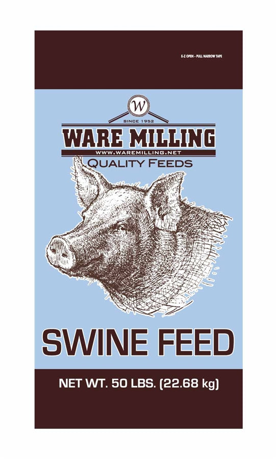 Ware Milling 18% Pig Starter Grower Pellets 50-lbs