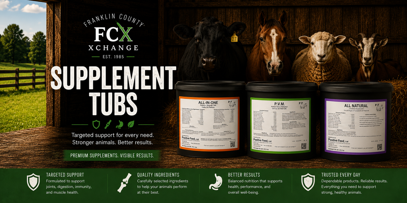Livestock Supplement Tubs