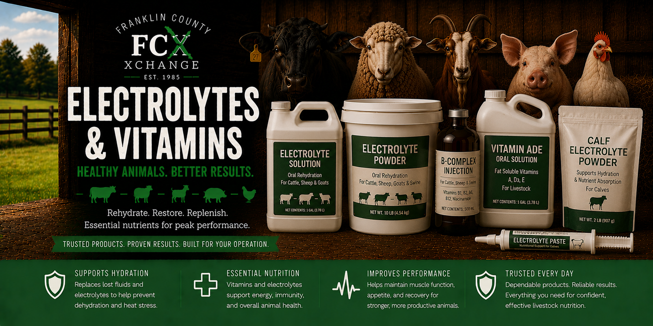 Livestock Electrolytes & Vitamins