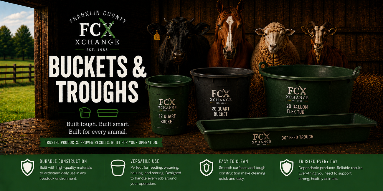 Livestock Buckets & Troughs