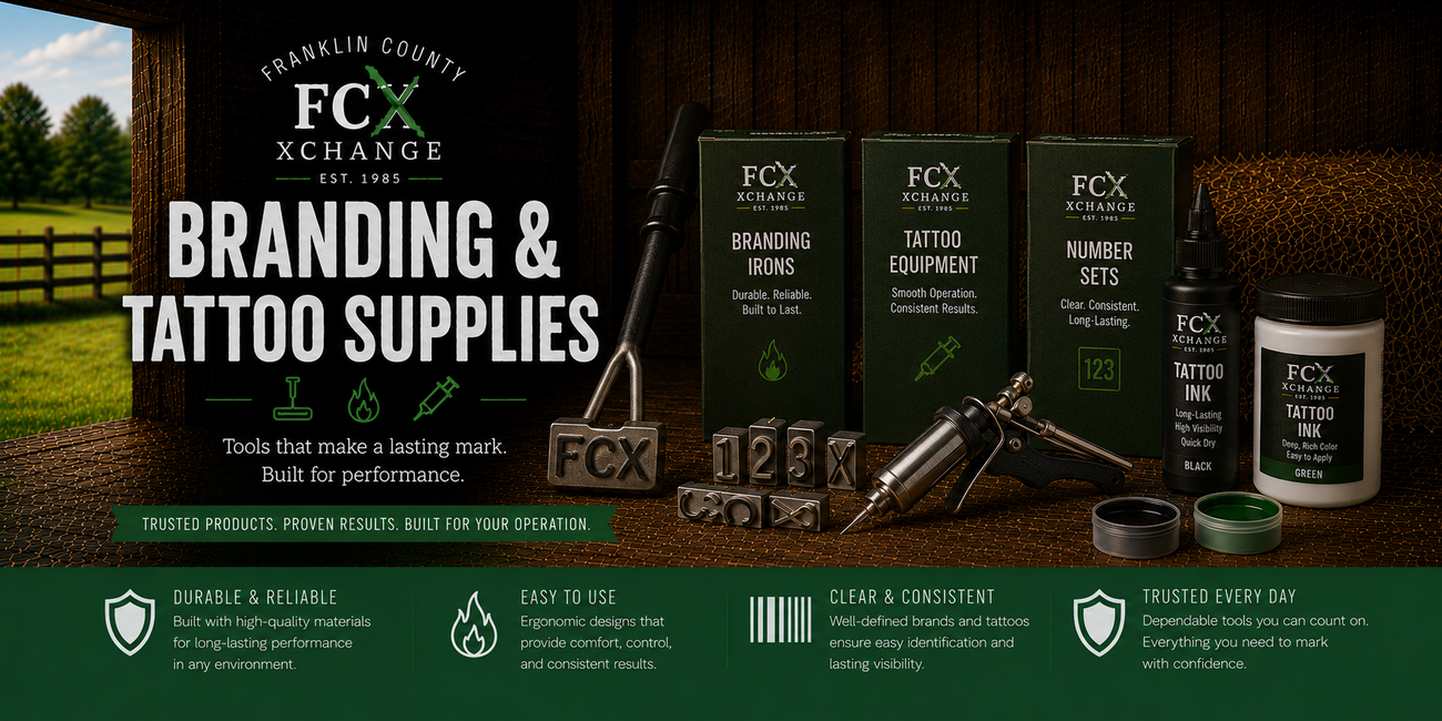 Livestock Branding & Tattoo Supplies