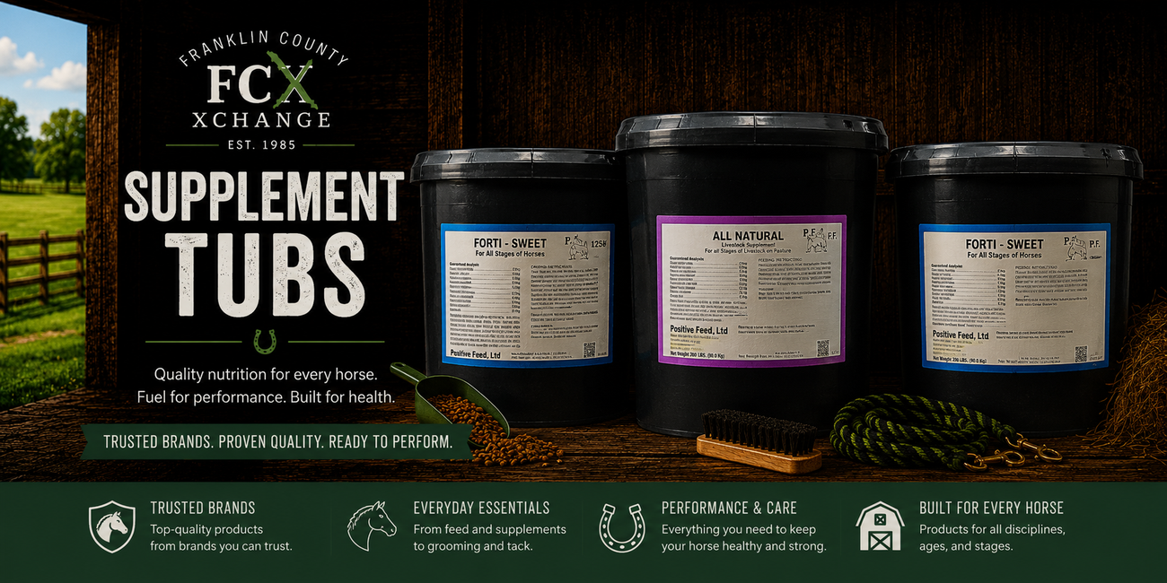 Horse Supplement Tubs