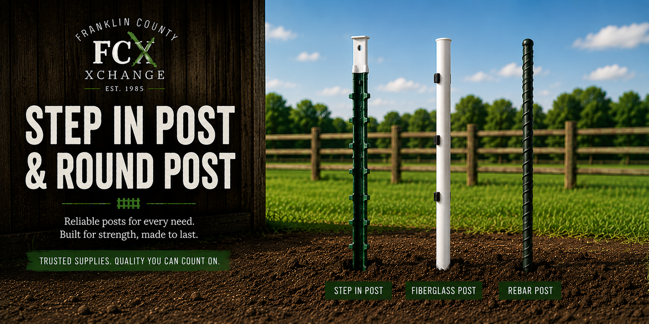 Fencing & Gates Step In Post & Round Post