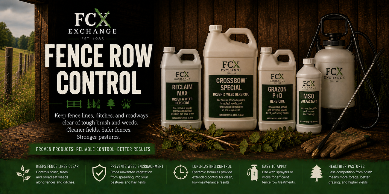 Ag & Pasture Supplies Fence Row Control