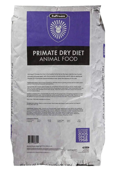 Zupreem Primate Dry Diet 20-lbs
