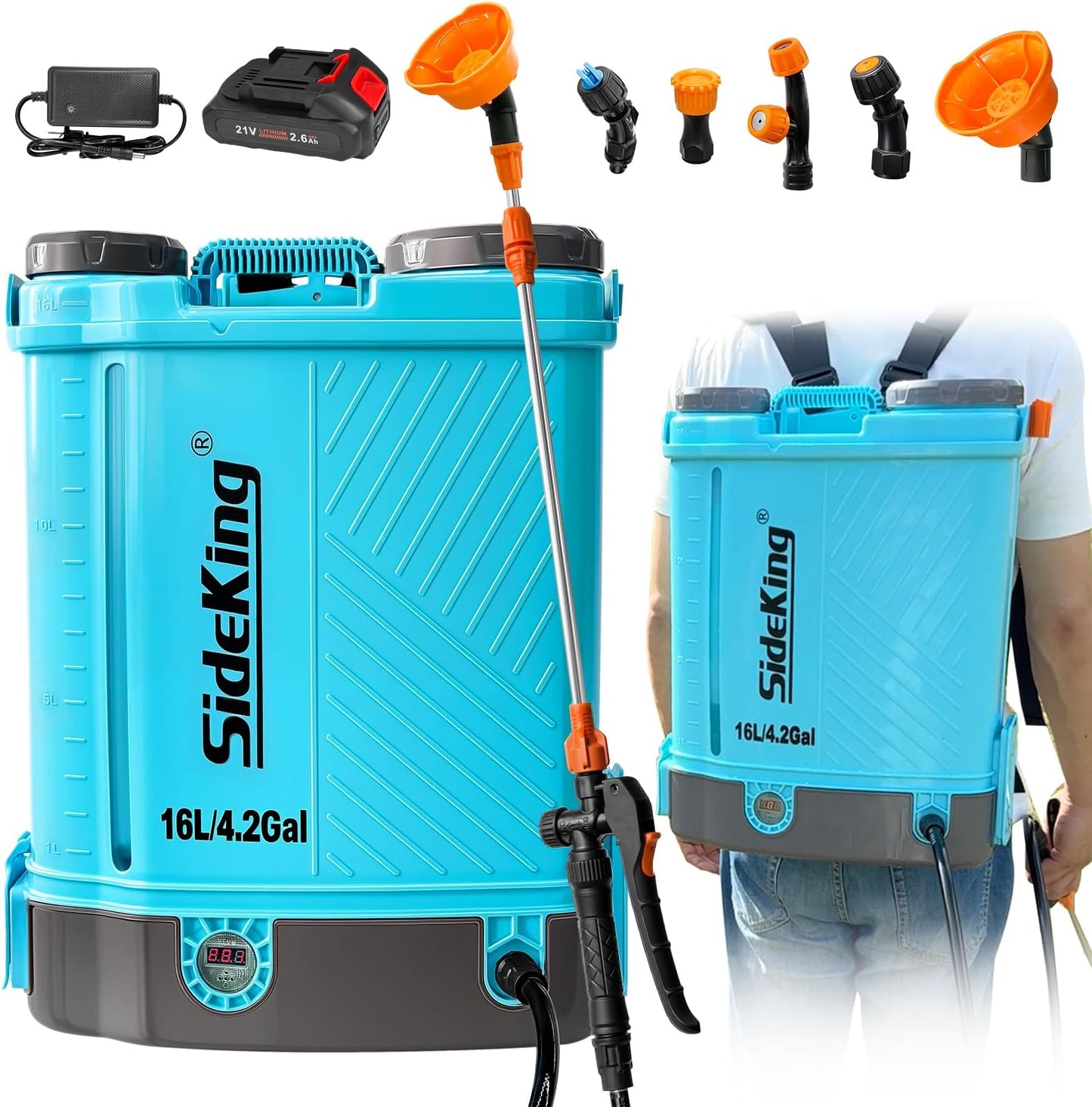 Backpack Sprayer 4 Gallon Battery Powered