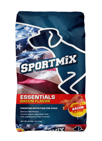 Sportmix Essentials Adult Bacon Flavor Dry Dog Food, 40-lbs