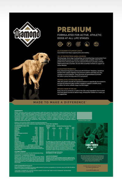 Diamond Premium 26-18 Dog Food 40-lbs