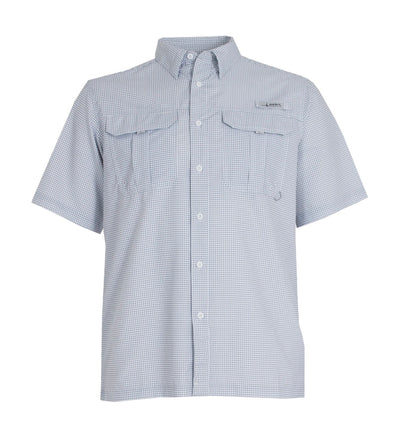 Habit Mens Short Sleeve River Shirt Sharkskin Check