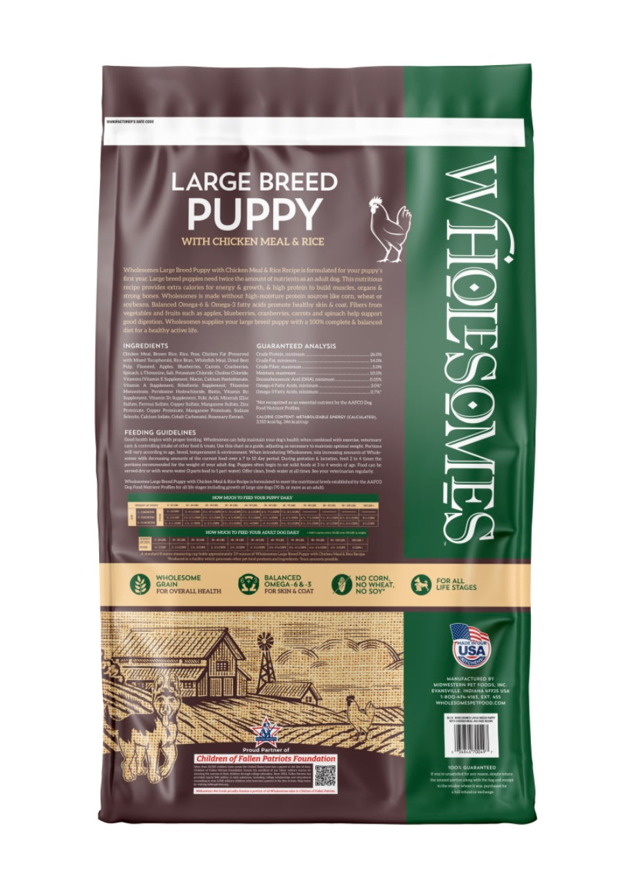 Wholesomes Large Breed Puppy 35-lbs