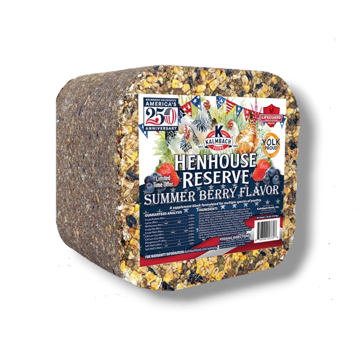 Henhouse Reserve Summer Berry Poultry Block 20-lbs