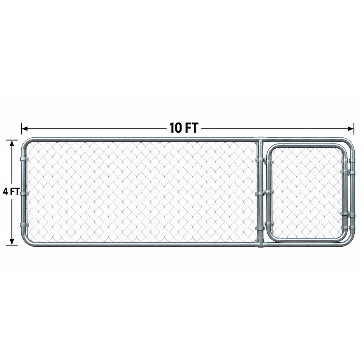 Dog Kennel Extra Panel w/ Door 10x10x4