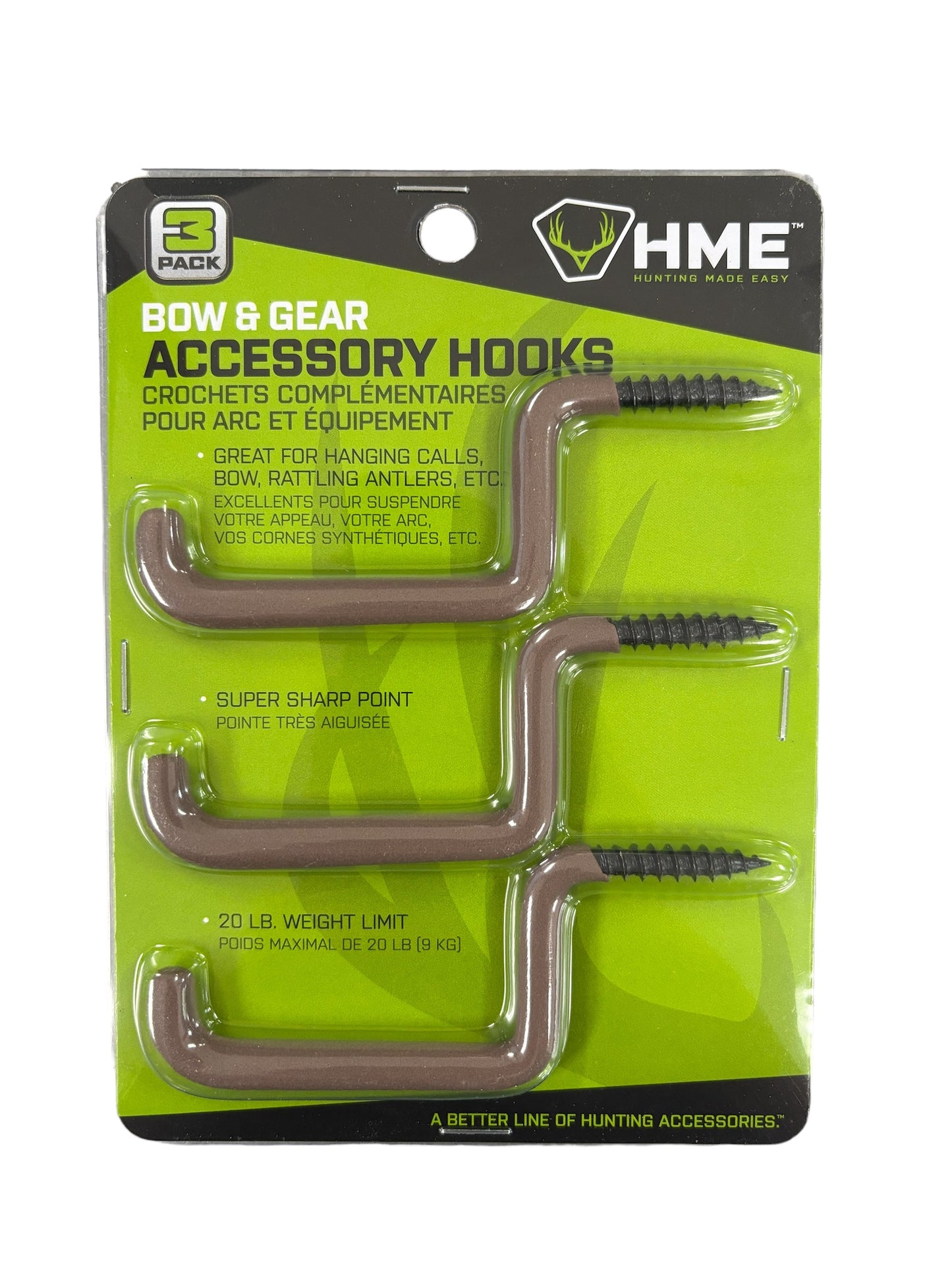Bow & Gear Accessory Hooks 3pk