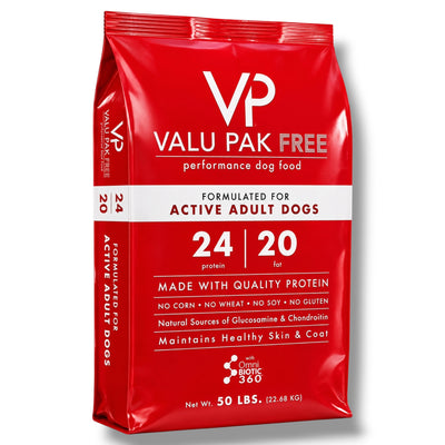 Valu-Pak 24-20 Performance Dog Food (Red Bag), 50-lbs