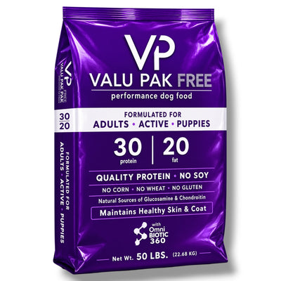 Valu-Pak 30-20 Performance Dog Food (Purple Bag), 50-lbs