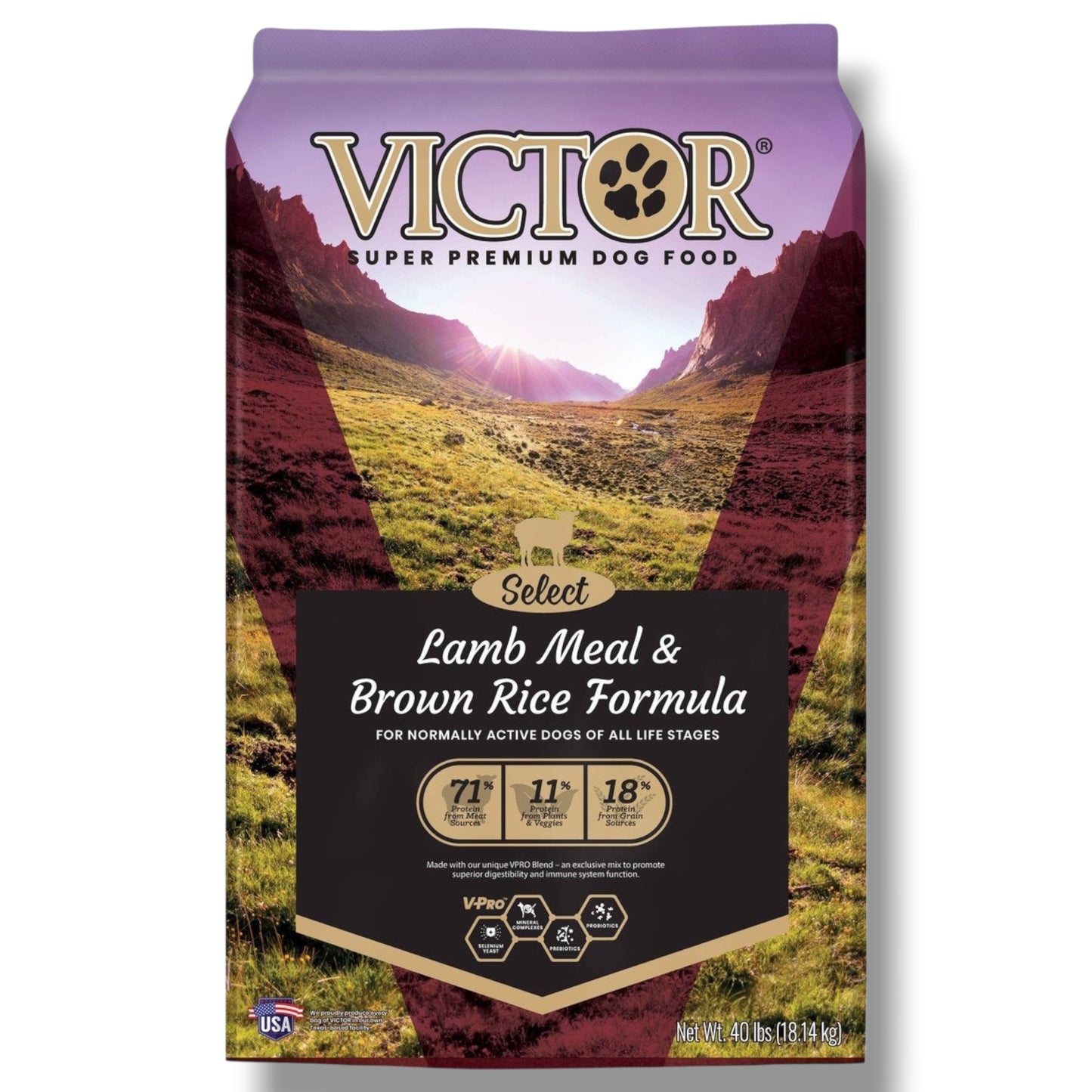 Victor Lamb Meal & Brown Rice 40 lb