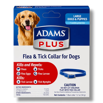 Adams Flea & Tick Collar for Dogs & Puppies (Large)