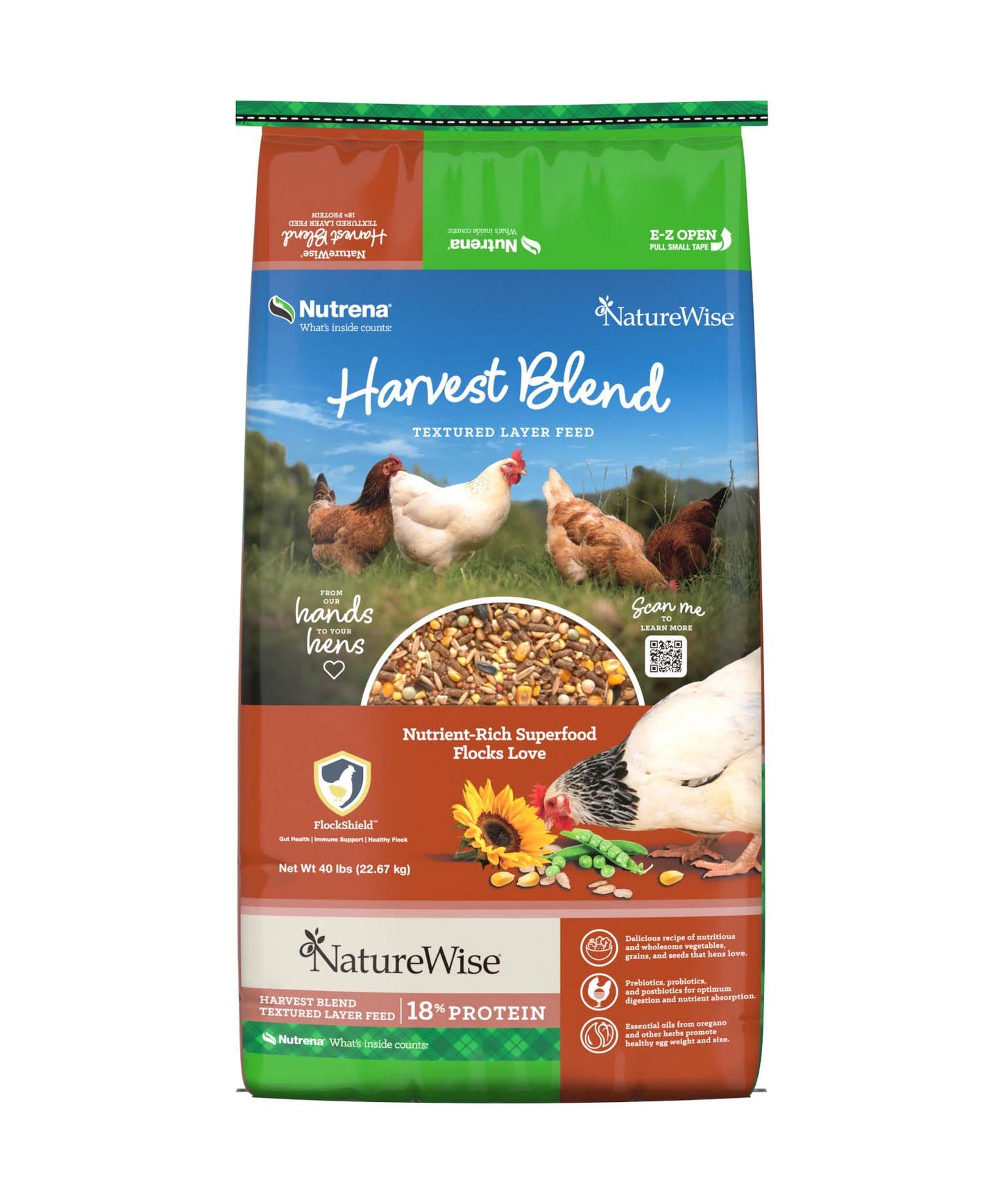 NatureWise Harvest Blend Textured Layer Feed 40 lb