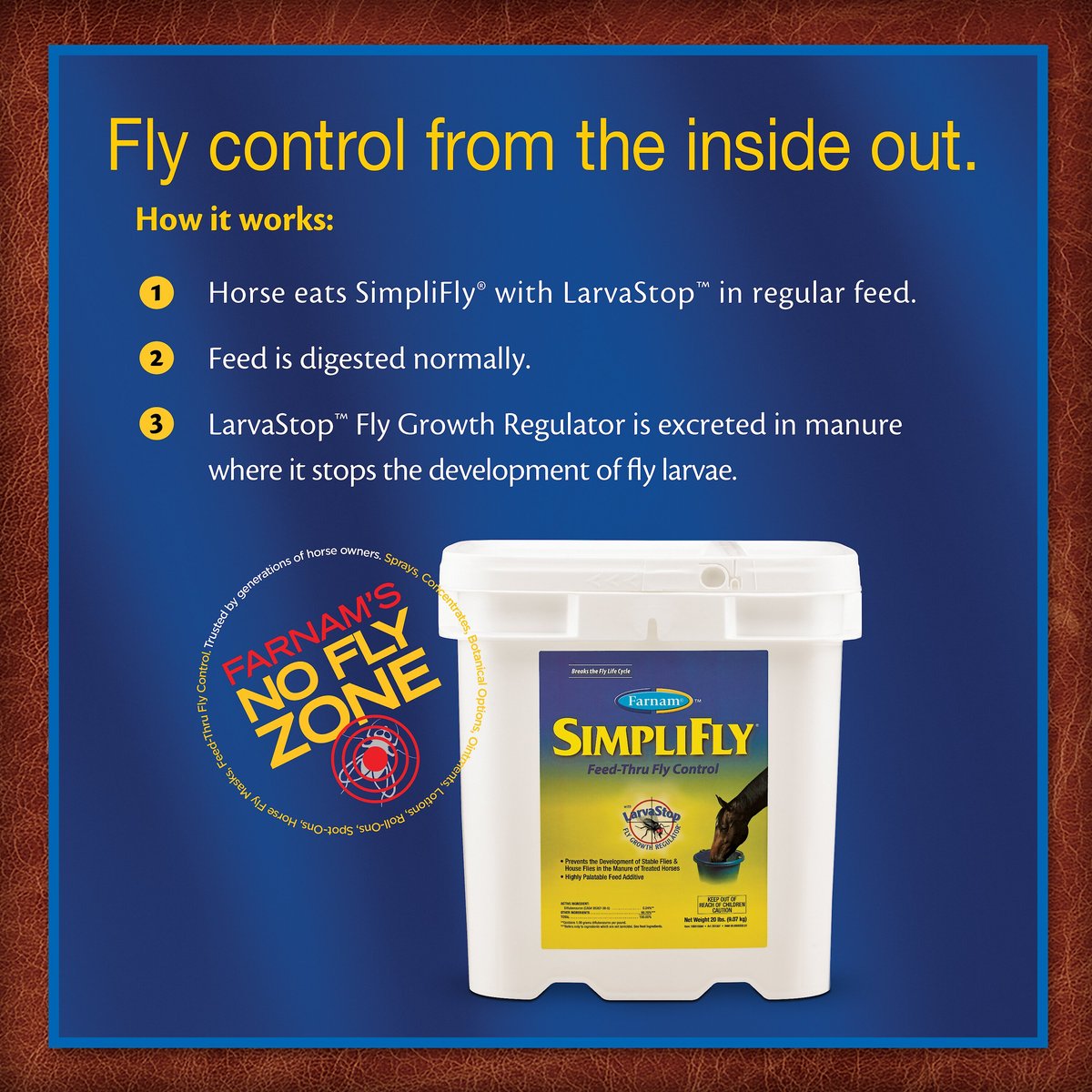 Farnam Simplifly Feed Through Fly Control Mineral 50 lb