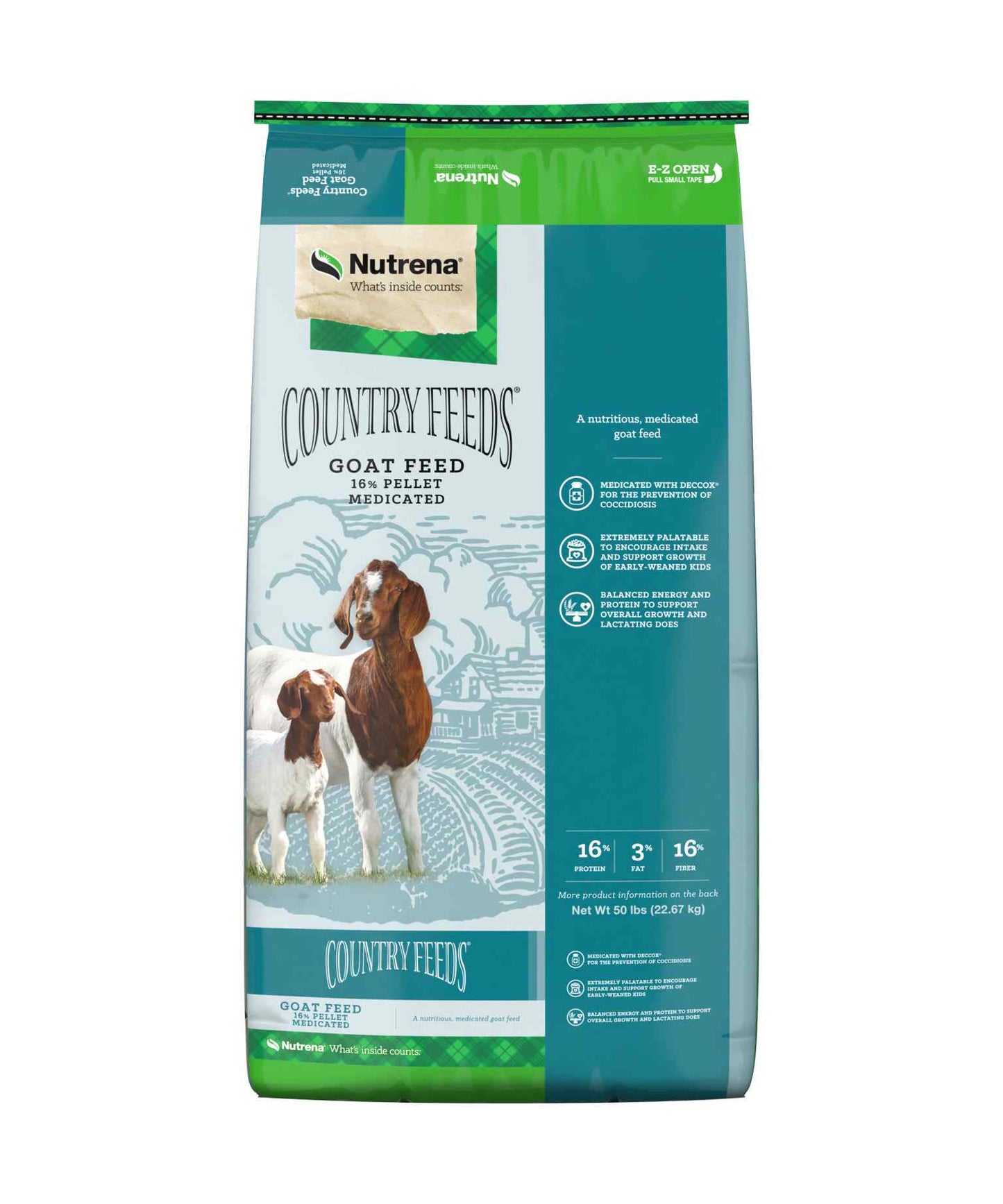 Nutrena 16% Goat Pellets w/ Detox 50 lbs